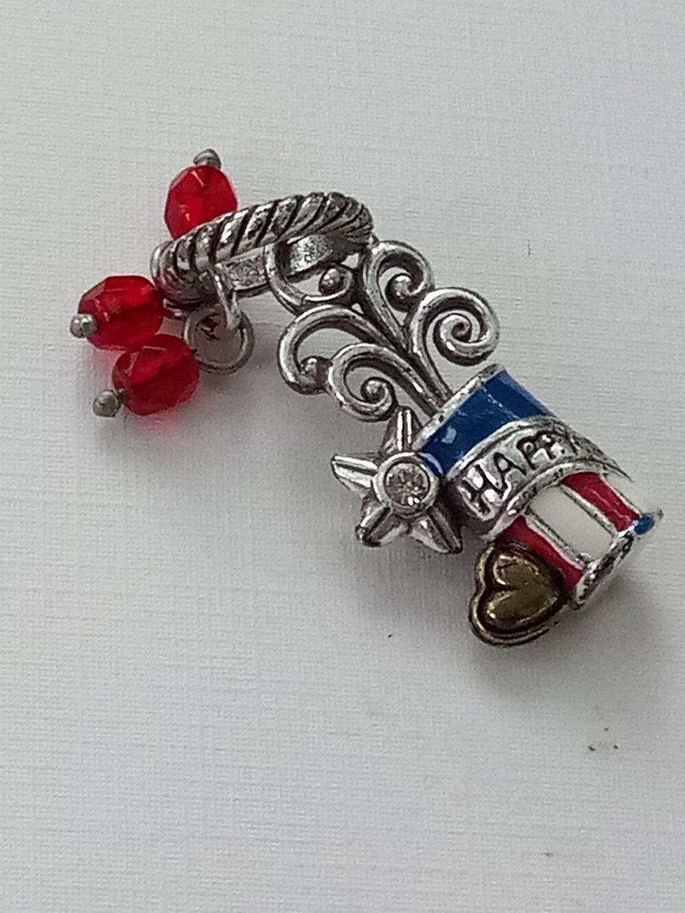 Brighton Firecracker Happy 4th of July USA Patriotic Charm